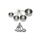 ChefLand Juego de 8 piezas de lujo de acero inoxidable taza de medición y cuchara dosificadora