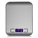 Sonolife - Báscula Digital para Cocina de Acero Inoxidable, 5kg / 11 lbs, Balanza de Alimentos Multifuncional