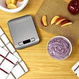 Sonolife - Báscula Digital para Cocina de Acero Inoxidable, 5kg / 11 lbs, Balanza de Alimentos Multifuncional
