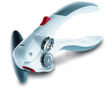 Zyliss Lock N' Lift Abrelatas manual con imán para levantar tapa, blanco