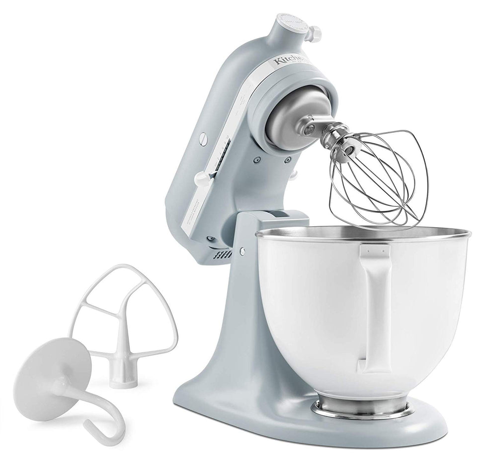 KitchenAid KSM180RPMB Batidora de pie de 100 años, 5 cuartos, azul neblina