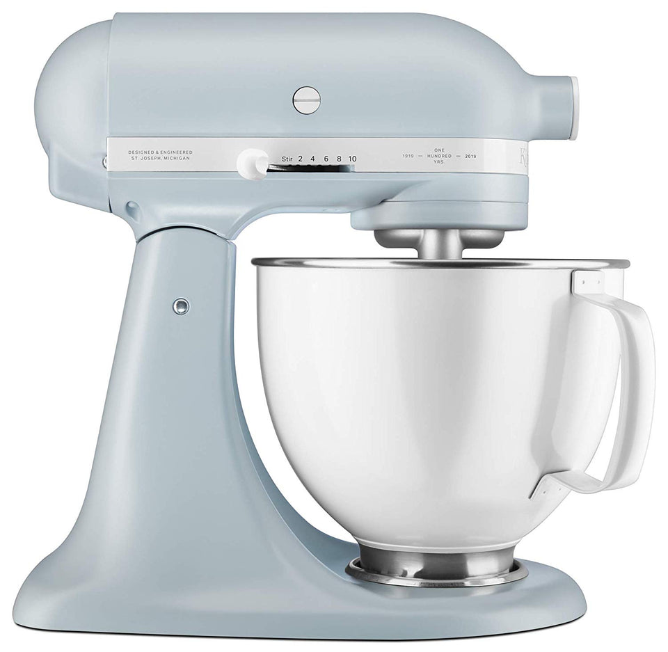 KitchenAid KSM180RPMB Batidora de pie de 100 años, 5 cuartos, azul neblina