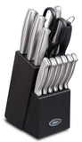 Oster 70561.14 Baldwyn Set de Cuchillos de Cocina, 14 piezas, Satén