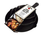 Jim Beam - Juego de 3 calaveras de hierro fundido preestañadas con distribución uniforme del calor y retención de calor (15,24 cm, 20,32 cm, 25,4 cm)