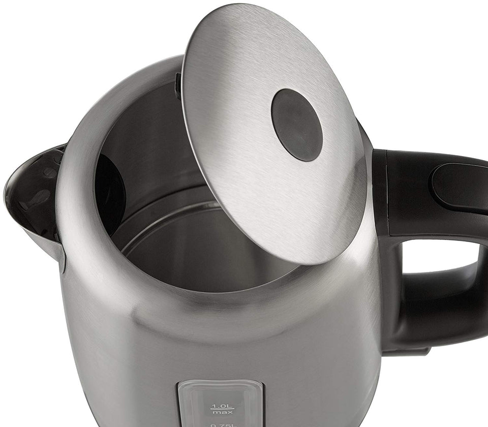 Tetera eléctrica de acero inoxidable AmazonBasics - 1 litro