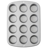 Wilton 2105-954 Molde p/cupcakes con 12 cavidades 7.5x3.5 cm