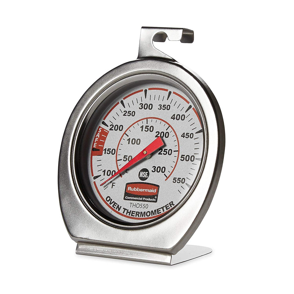 Rubbermaid Commercial Oven Thermometer, Stainless Steel, FGTH0550