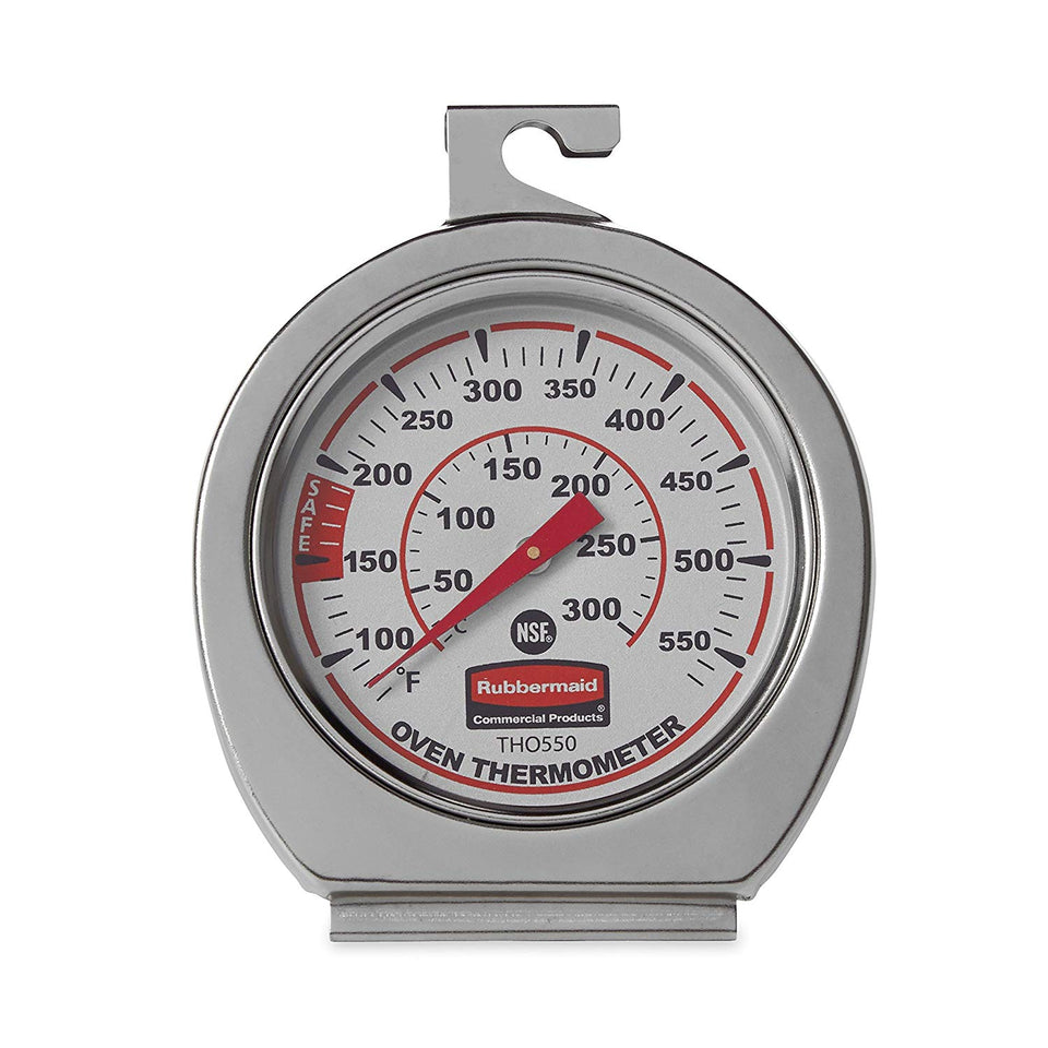 Rubbermaid Commercial Oven Thermometer, Stainless Steel, FGTH0550