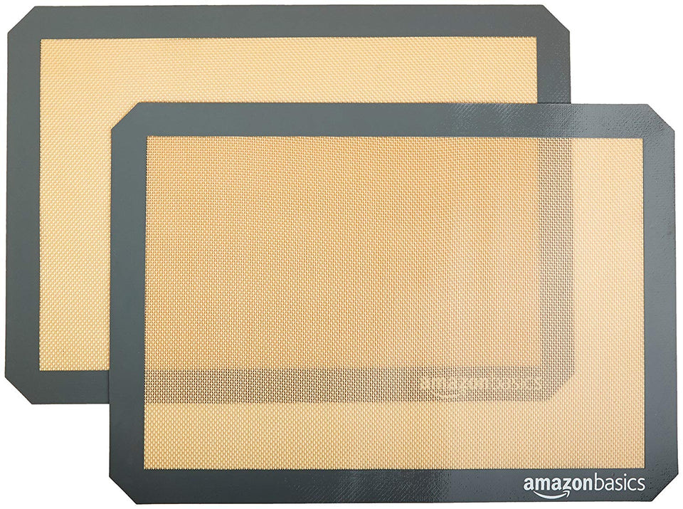 AmazonBasics Estera de silicina para hornear - 2 unidades